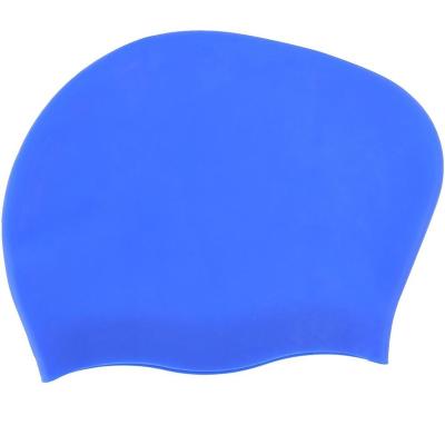 China Waterproof Durable Silicone Swim Cap Swimming Hat Eco-friendly Customized Printing Hat For Lady Long Hair for sale