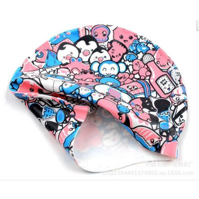 China Customized Design Waterproof Durable Eco - Friendly Swim Cap Silicone Swim Cap In Various Color for sale