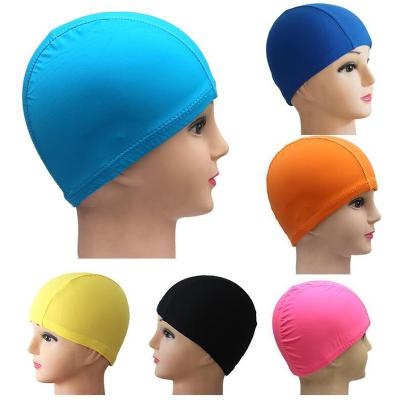 China Customized Logo Spandex Swim Cap Nylon Comfortable Swim Cap Cheapest Customized Swim Hat Fabric for sale