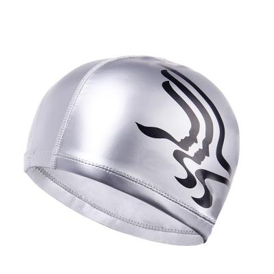 China Hot sales swim cap good quality PU coating and comfortable Lycra fabric for sale