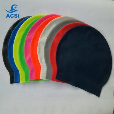 China Customized Logo Printed Latex Swimming Cap Latex Swimming Hat Latex Swimming Cap for sale