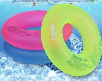 China 90cm Fluorescent Inflatable Swimming Ring Swim Tube Diameter 90cm for sale