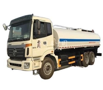 China Construction worksÂ   Foton auman GTL let truck standard Self-suction water tanker water tanker cart watering rudder 20CBM spraying vehicle for sale