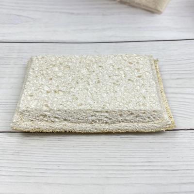 China Viable Biodegradable Sponge Dish Kitchen Loofah Dish Loofah Dish Washing Cleaning Sponge for sale