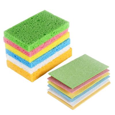 China Sustainable Natural Material Biodegradable Kitchen Sponge Kitchen Sponge Status Compression Dry Cellulose Sponge for sale