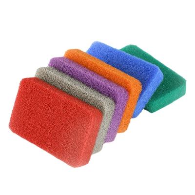 China Sustainable Household Kitchen Cleaning Durable Small Silicone Dish Scrubber Sponge for sale