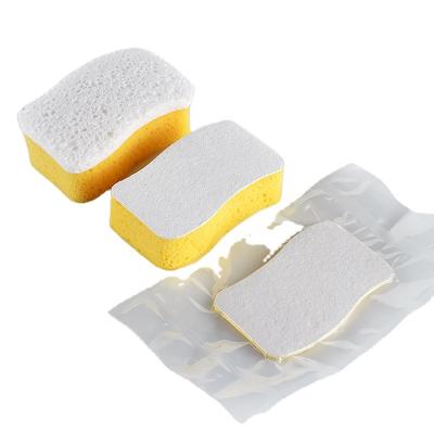 China Sustainable Hot Selling Natural Seaweed Cotton Compressed White Cellulose Bath Sponge for sale