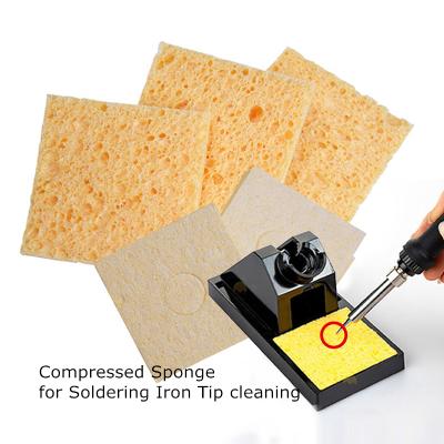 China Good Price Viable Cellulose Soldering Iron Solder Cleaning Tips Cleaning Sponge for sale