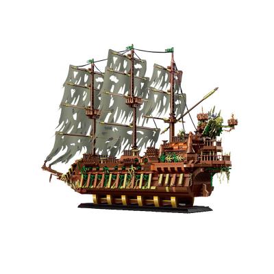 China Construction Toy Mold King 13138 The Flying Dutchman Pirateding Ship Building Block Kid Educational Toy Children Gift for sale