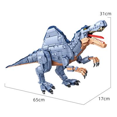 China Construction Toy Panlos 611008 Spinosaurus Children Leaning Toy Dinosaur Legoing Building Block Child Educational Gift Cada for sale