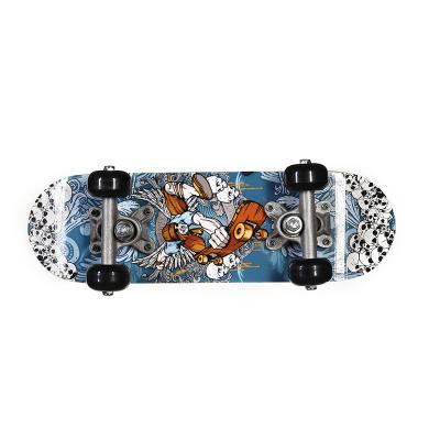 China Factory Outlet Wear Resistant Chinese Maple Deck Double Kick Skateboard For Kids for sale