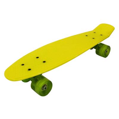 China Hot Sale 22.5x6 PP Wear Resistant Plastic Square Board Truck Supporting 60x45 Mm PU Wheel Flash Skateboard for sale