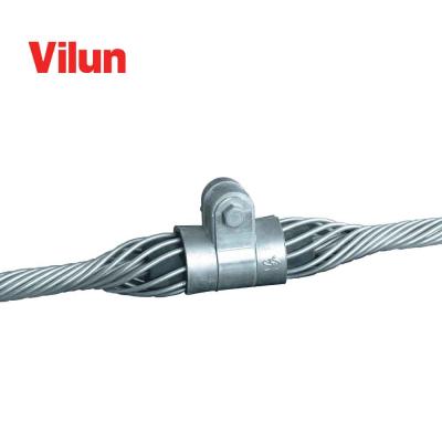 China Aluminum Alloy Helical Suspension Clamp For ADSS And OPGW Fiber Cables for sale