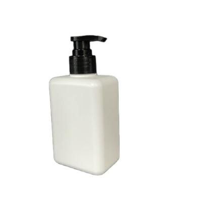 China 300ML Liquid Detergent Liquid Hand Soap Dispenser Plastic Empty Refillable Square Pump Bottle For Shampoo for sale