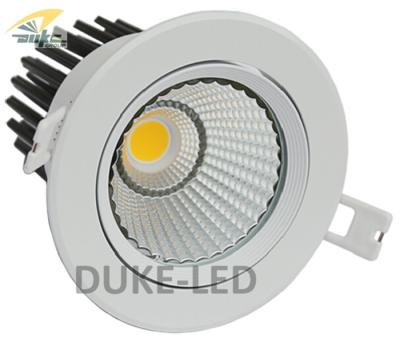 China White Color Recessed COB LED Downlight Fixture 20W 110Lm/W with 90mm Cutting Size 4000K for sale