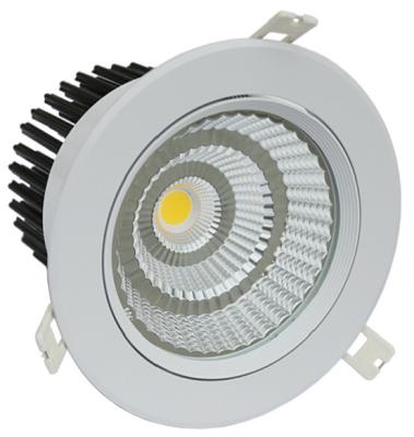 China IP44 3000Lm Rotatable LED Double Recessed Downlights White LED Recessed Fixtures 2800K - 6000K for sale