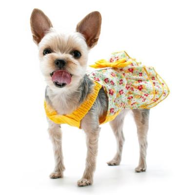 China Latest Viable Ins Fashion Pet Dress Design Dloral Dress Princess Dress Puppy Pet Skirt Lace Dog Clothes Summer for sale