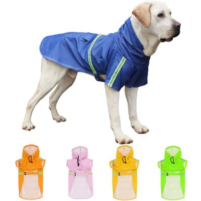 China New Design Padded Waterproof Raincoat For Small Medium And Large Dogs Windproof Pet Raincoat for sale