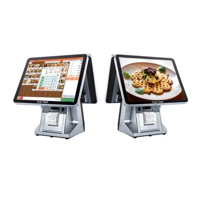 China Touch Up POS System Factory Latest Designed POS System Double Feature Screen All In One Computer 15.6” for sale