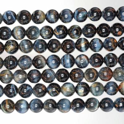 China Wholesale Blue Pleochroic/Pleochroism Tiger Eye Beads 8mm for sale