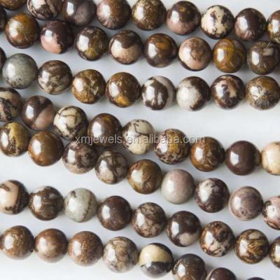 China Jewelry Making Quality Gemstone Inside Australian Jasper Round Beads for sale