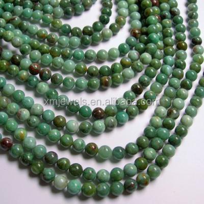 China Dragon Blood Jade Gemstone Beads Shiny Natural Green, Dragon Blood Jasper Round Beads for sale