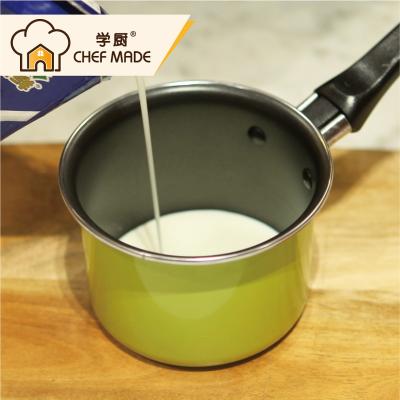 China Hot Sale Hot Pink Or Carbon Steel Non Stick Milk Green Mini Pan Hotter Pot for sale