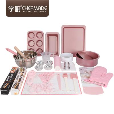 China 25PCS CHEFMADE Brand Sustainable Basic Home Kitchen Bakeware Set Cake Baking Tools and Accessories for sale