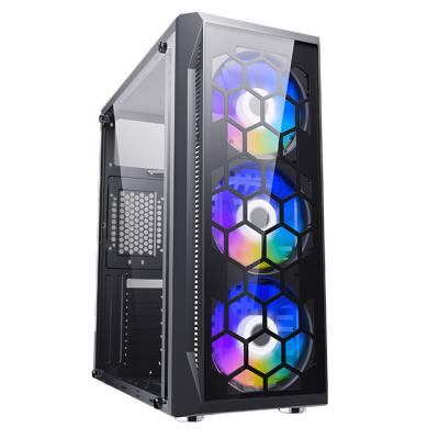 China Most Popular High Quality Computer CPU Case ATX ITX Gaming Computer Desktop PC Game Cabinet Case and Towers for sale