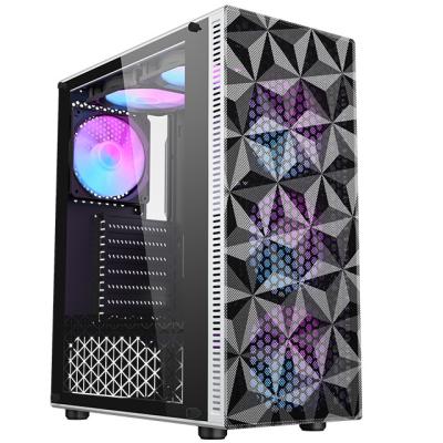 China With Hot Sale Power Supply PC Gaming Computer Case Glass Side Panel Hardware CPU Casing Computer Cabinet Case for sale