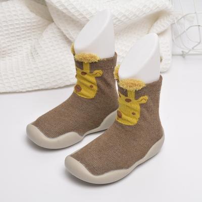 China 2022 New Design Lightweight Casual Soft Bottom Cartoon Shoes Socks Floor Baby Breathable Socks Customize for sale