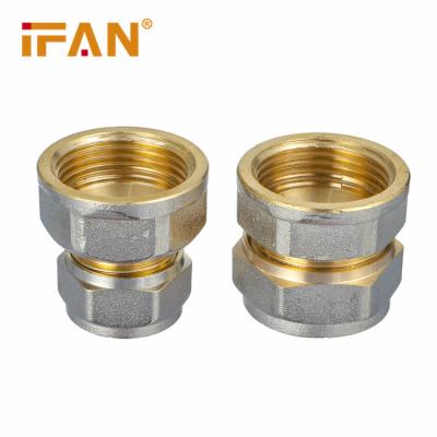 China Water IFAN Factory Wholesale Brass Pex Plumbing Fittings High Quality Brass Socket Fitting for sale