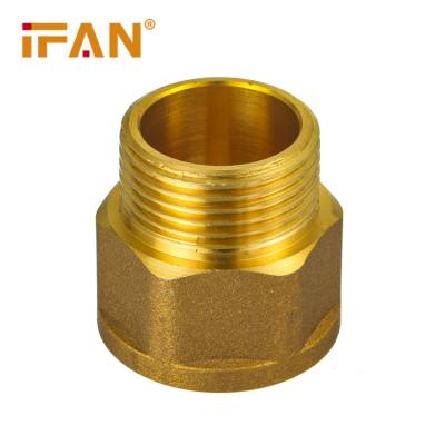 China Water IFANPlus Factory Price 58-3/Cw617 Male Thread Coupling Brass Socket Fitting Brass Pex Plumbing Fittings for sale