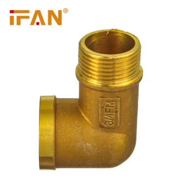 China Water IFANPlus Factory Wholesale Cw617 Brass Fittings Plumbing Brass Male Thread Elbow Pipe Fitting for sale