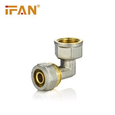 China IFAN China Wholesale Price Good Quality Brass Fitting Brass Female Elbow size 16x1/2