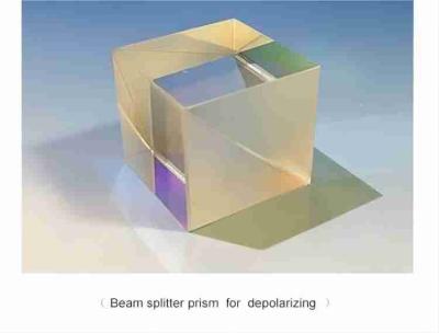 Chine Grand angle de réception Splitter de faisceau optique cubes Faisceau de faible puissance pour la dépolarisation à vendre