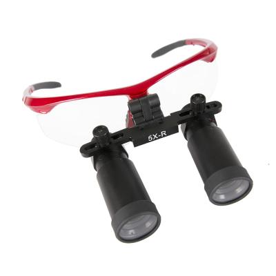 China 5.0X Loupes Magnifier Plastic Ear Ear Surgical Binocular Loupes for sale