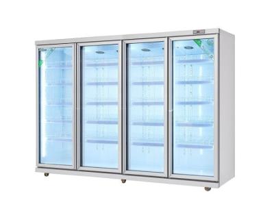 China Green&health Commercial Frozen Food Single-temperature Display Upright Freezer Chiller For Supermarket for sale