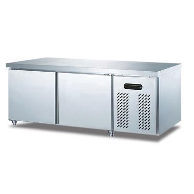 China Single-temperature Workbench Freezer Bench Cooler Refrigerated Bar Counter Fridge 0℃-10℃/-18℃ Green Health Optional for sale