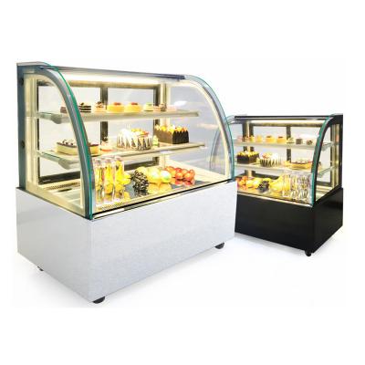 China COMPRESSOR Display Refrigerator Cake Showcase Maker Bakery Cake Refrigerator Display Refrigerator Showcase for sale