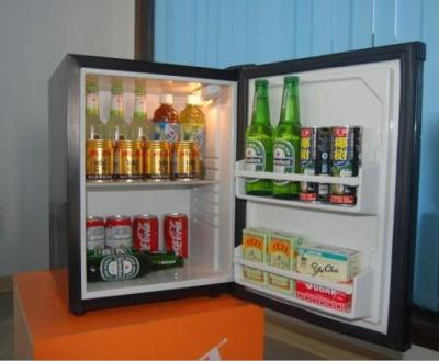 China Single-Temperature Hotel Glass Door Semiconductor Minibar Refrigerator With 30 42 50 L for sale