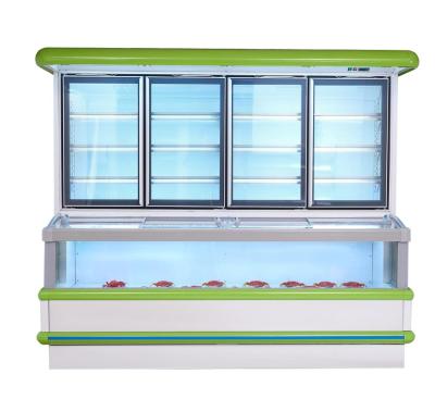 China Single-temperature combination ice cream display freezer for supermarket equipment freezer and cooler for sale