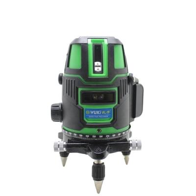 China Wuki 360 Rotary 5 Beams Cross Line Rotating Green Laser Level From Factory 120mm*190mm for sale