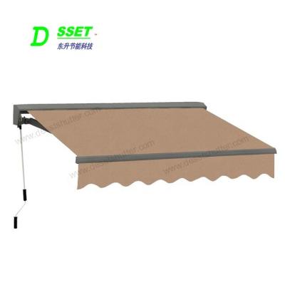 China Acrylic Folding Arm Awning Outdoor Sun Shade Retractable Balcony Awning for sale