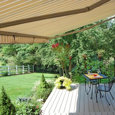 China Half Retractable Acrylic Heavy Duty Electric Cassette Awning for sale