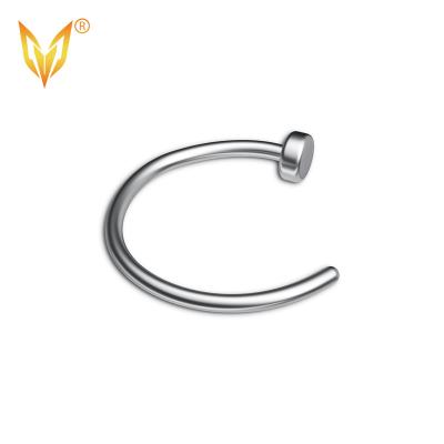 China LDOIT ASTM F136/G23 Punk Titanium Nose Circle Titanium Nose Ring Titanium Nose Ring For Woman for sale