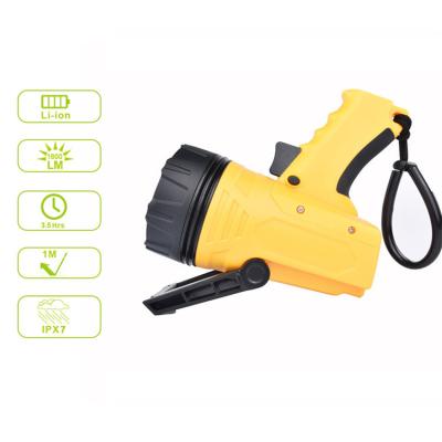 China Waterproof Ipx4 High Power Rechargeable Battery Portable Outdoor Handheld Camping Finder Lights Torch On Sale for sale