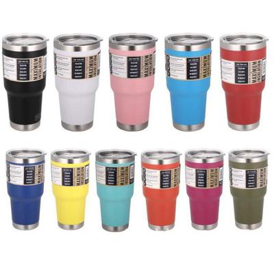 China 30oz 20oz Stainless Steel Disposable Double Wall Vacuum Insulated Yetistumbler Cups Magslider Lid for sale