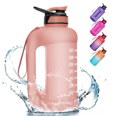 China One Gallon Modern Water Bottle With Time Marker Motivational Leakproof BPA Free For Sports, Fitness, Gym Ensure Enough Water Women Men for sale