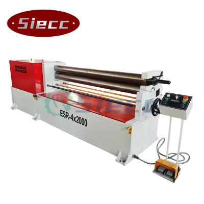 China Garment Shops SIECCTECH Steel Metal Rolling Machine Mechanical 3 Roller Roll Machine for sale